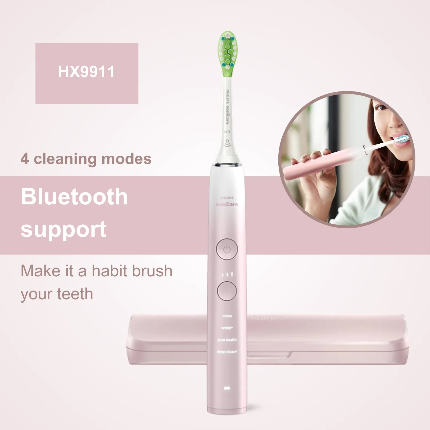 

Philips Electric Toothbrush Sonicare DiamondClean 9000 HX9911, Sonicare App