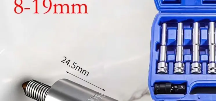 

1/2 дюйма, шестигранный ключ с торцевой головкой, 8-19 мм, адаптерный гаечный ключ для ударного привода, высококачественные аксессуары для ручных инструментов