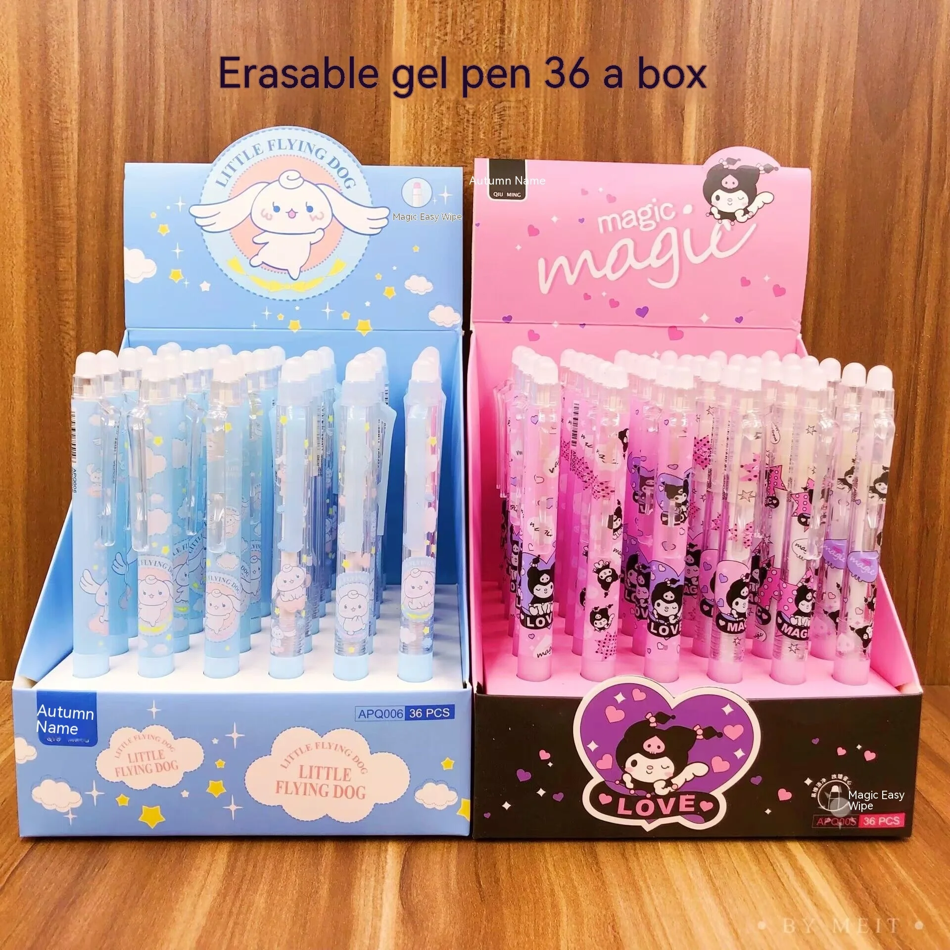 

36pcs Sanrio Series Erasable Gel Pen Cinnamon Dog/kulomi Cartoon Press Eraser Gel Pen Comes With Eraser Student Stationery Gifts