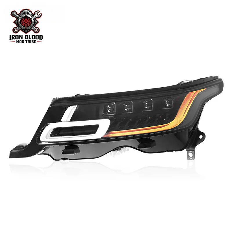 

Suitable for 2018-2022 Range Rover Sport Headlight Assembly Modified High-End LED Daytime Running Light Flowing Turn Signal Tran