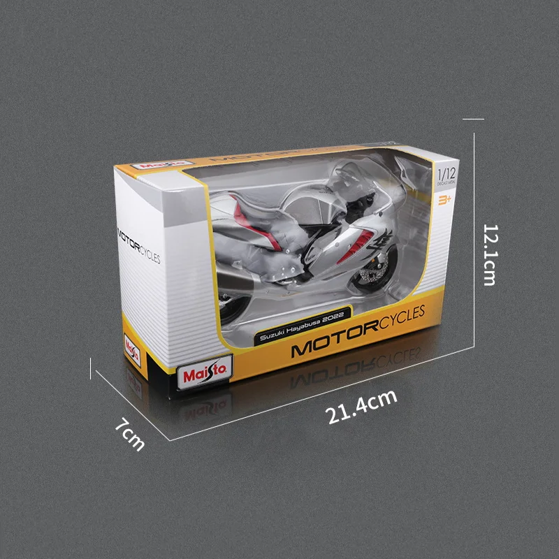 In Stock Maisto 1:12 2022 Suzuki Hayabusa Moto Car Alloy Miniature Diecast Model Suzuki Motorcycle Toys Car Kids Christmas Gift