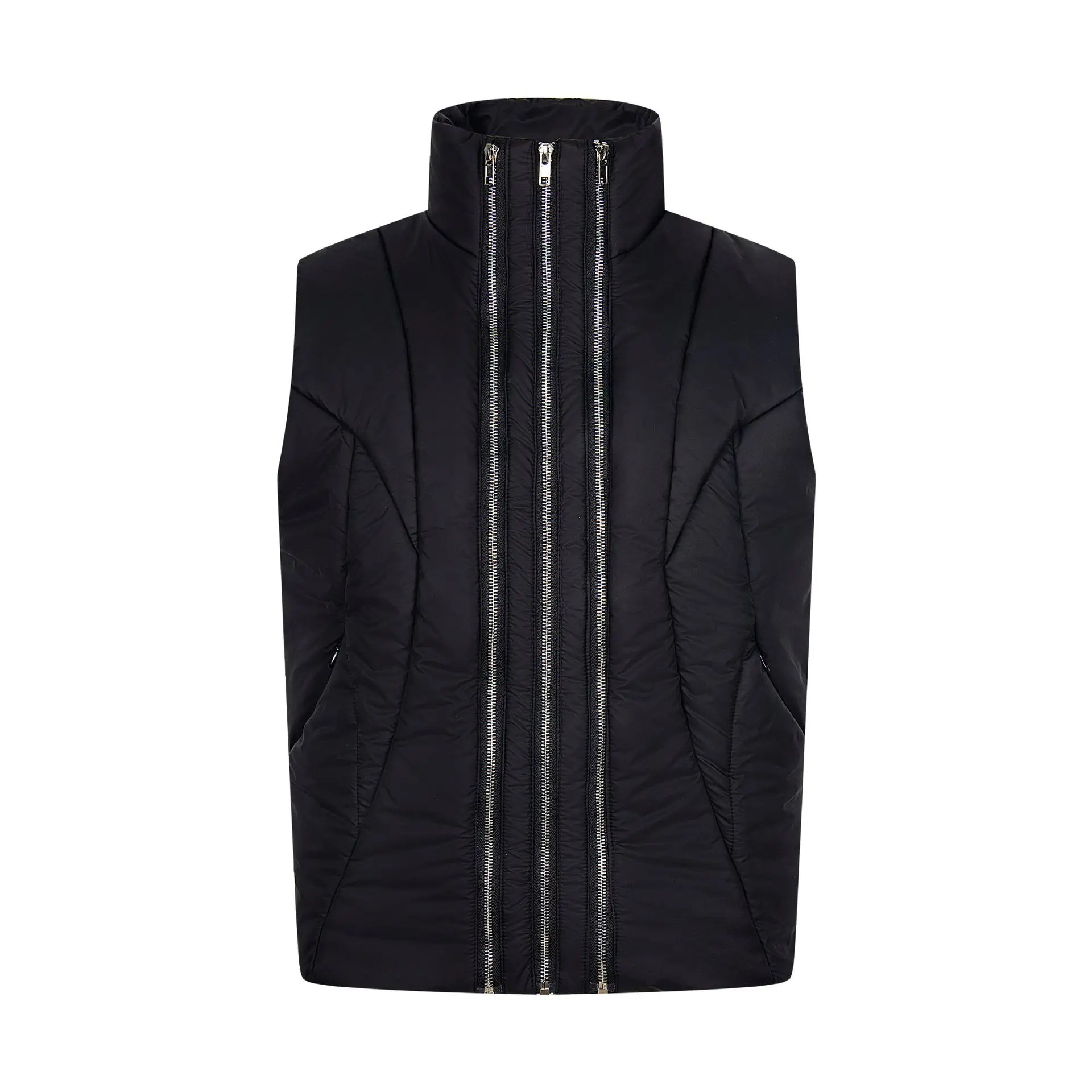 

Мужская мода, зимний теплый жилет, свободный крой, стиль Y2K, толстый терможилет с несколькими молниями, парки без рукавов, пальто