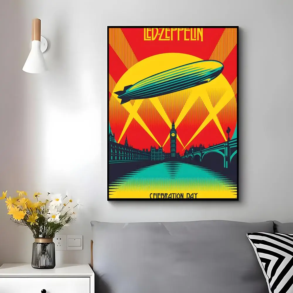 Classic rock band Led Zeppelin Poster Wall Ornament Home Decor Young Decor Fans