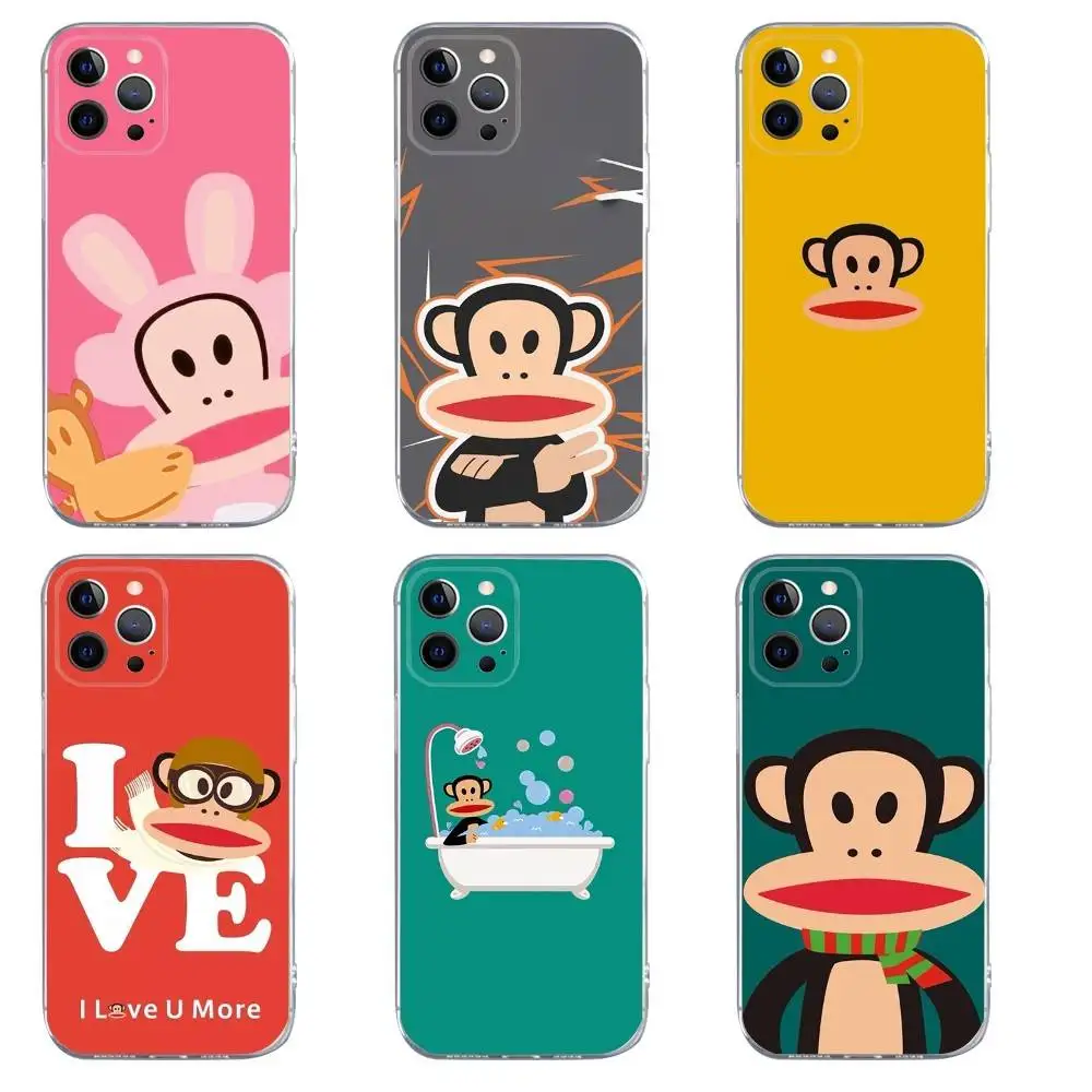 

P-PaulS Monkey F-FrankS Phone Case For iPhone 16,15,14,13,12,11,Pro,Max,Xs,Xr,X,7,8,Plus,Mini Silicone Clear Cover