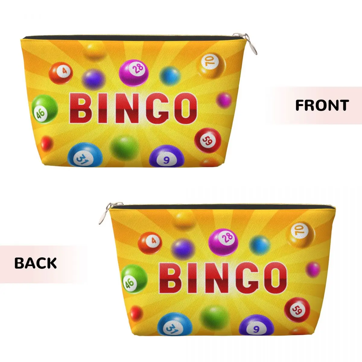 Custom Hot Game Bingo Toiletry Bag for Women Cosmetic Makeup Organizer Ladies Beauty Storage Dopp Kit Case