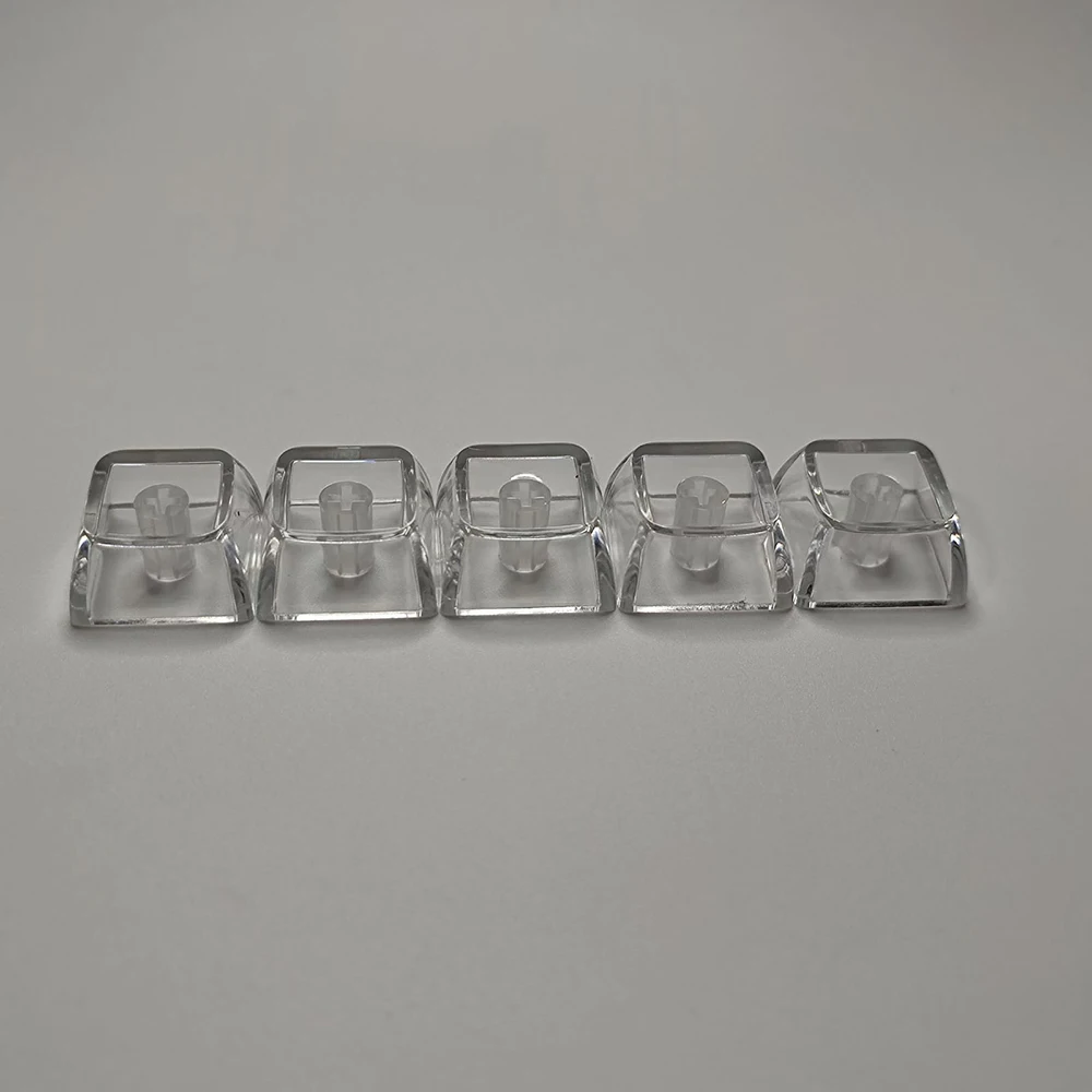 Keycaps transparentes do teclado, PC Keycap em branco, Teclado mecânico translúcido, XDA Crystal, 5 pcs, 10 pcs
