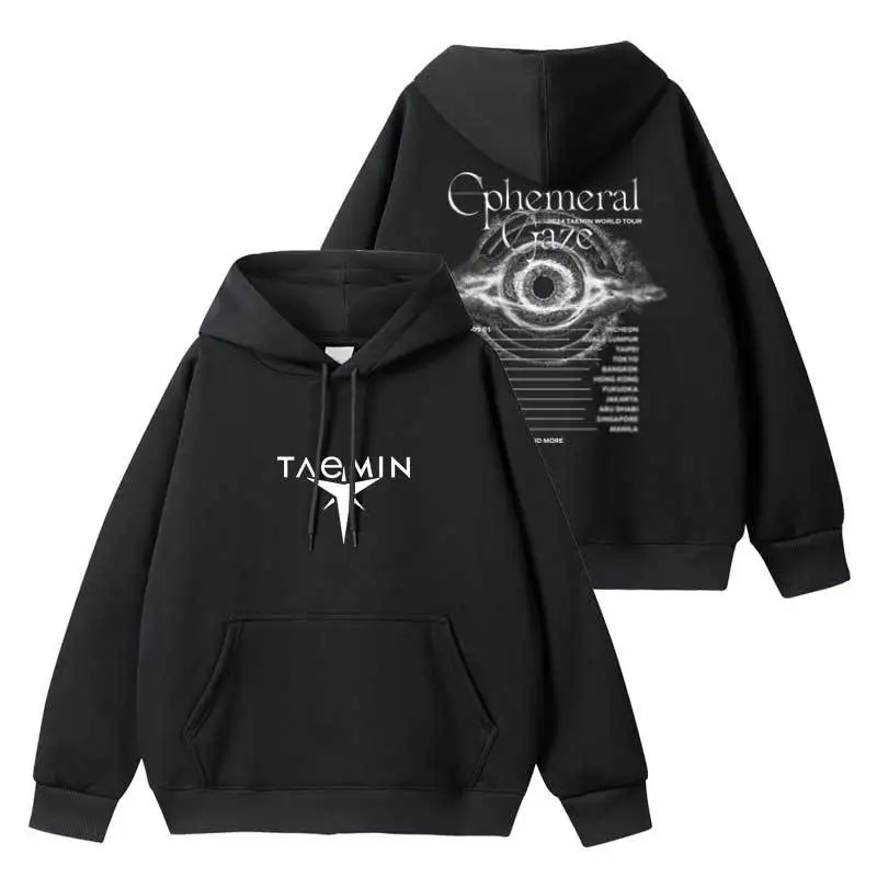 SHINee Taemin 2024 Ephemeral Gaze Concert Hoodies Fashion Streetwear Trend Hip Hop Hoodie Wmen Men Kpop Autumn Loose Sweatshirts