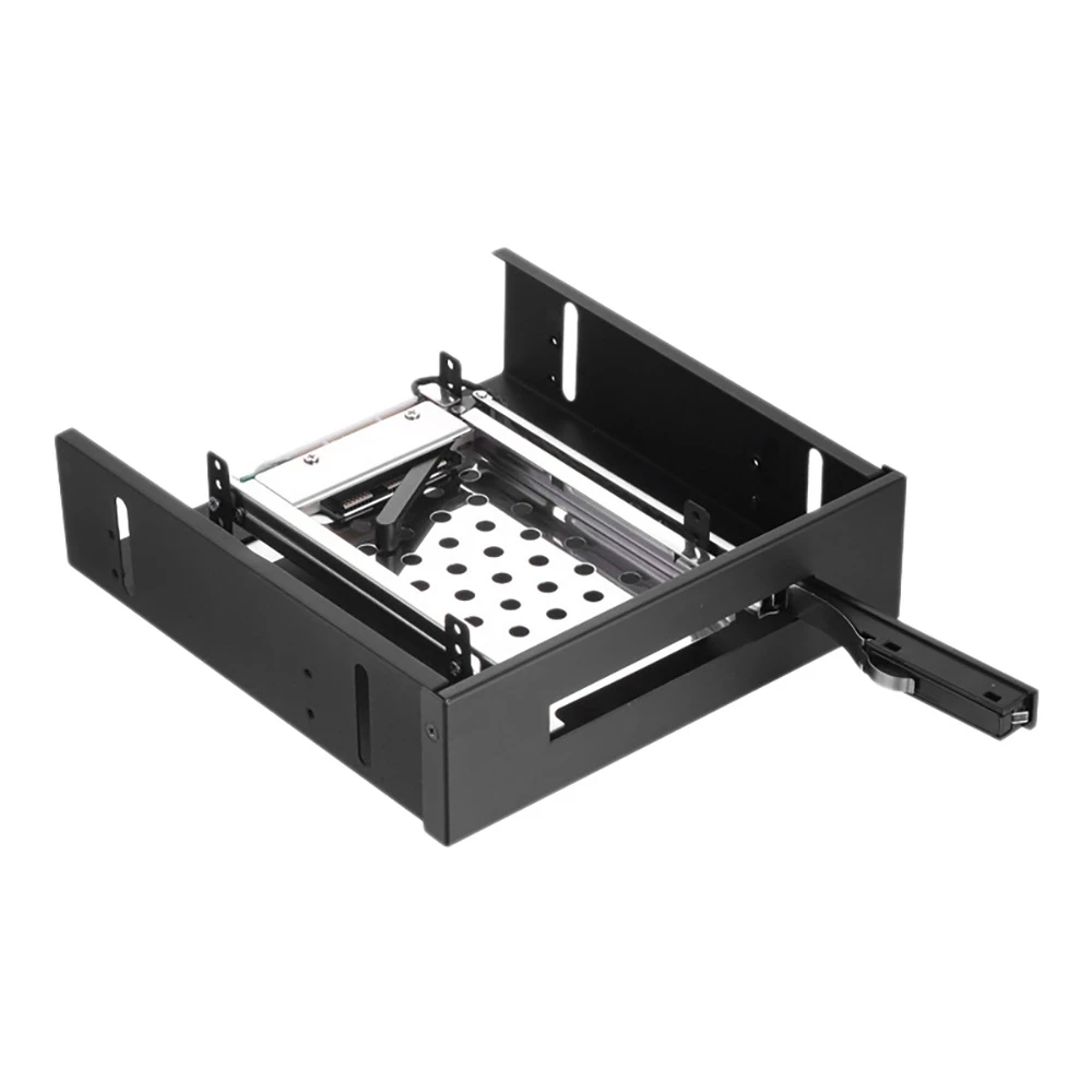 HDD SSD 5.25 Inch Optical Drive Panel Compatible 2.5-Inch SATAIII 7-9.5mm Internal Hard Drive Tray for Desktop PC