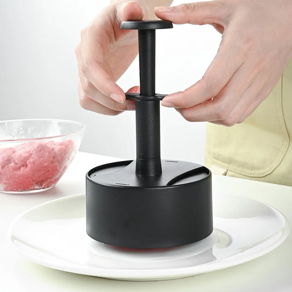 1Set Non-Stick Burger Press Patty Maker with Paper Liners Ergonomic Design for Effortless Use in Home Kitchens view 3