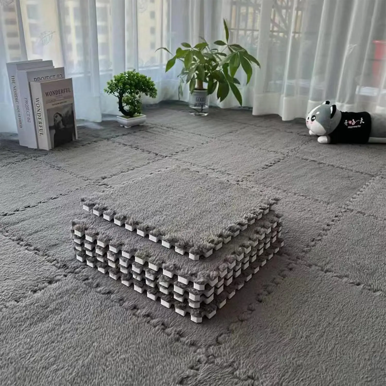 30*30 سنتيمتر لينة أفخم الاطفال السجاد الطفل تلعب حصيرة 10 قطعة لغز السجاد الدافئة Playmat المتشابكة ممارسة البلاط رغوة الأطفال حصيرة