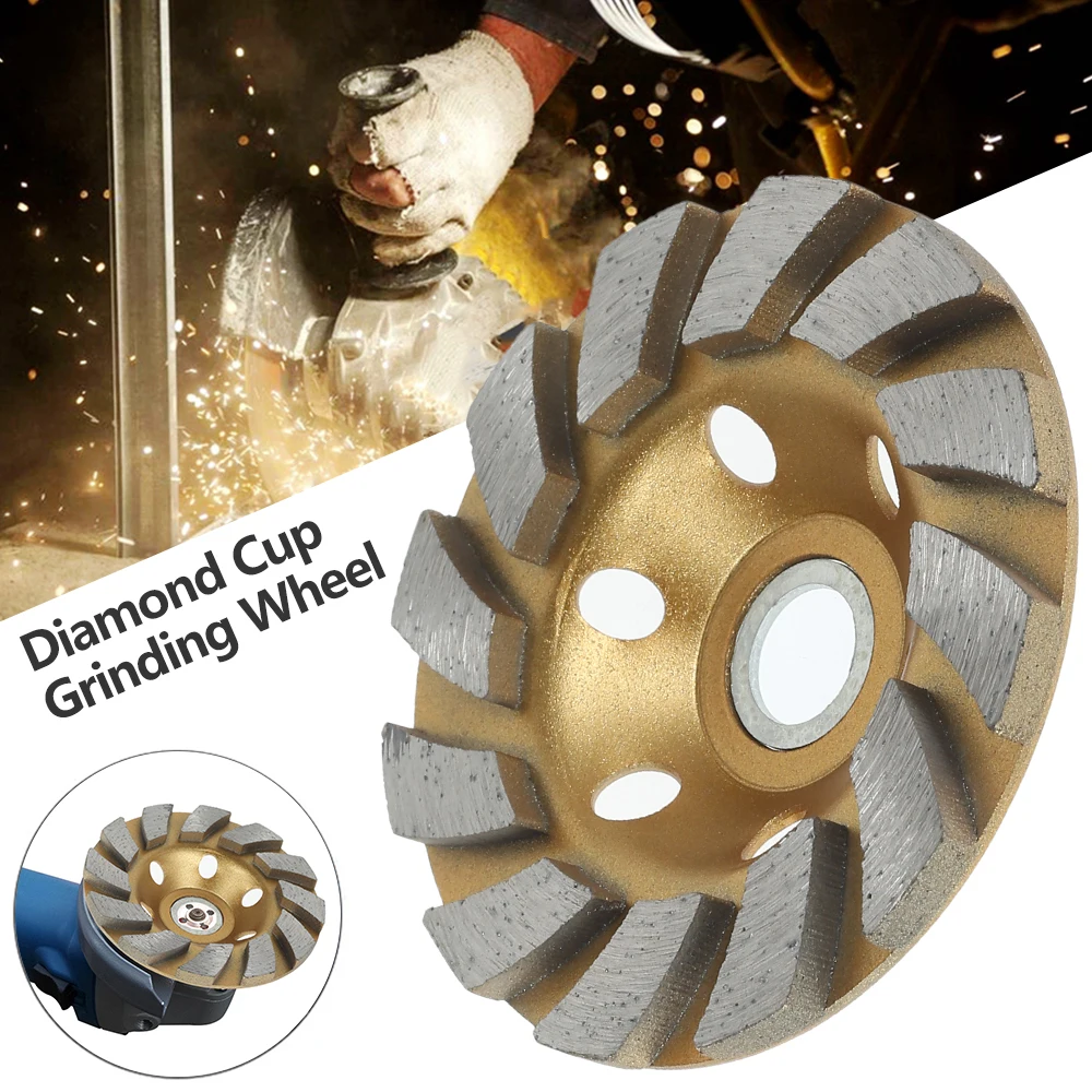 4 Inch HHS Segment Grinding Machine Wheel Diamond Grind Cup Disc Concrete Granite Stone Ceramic Cutting Disc Piece Power Tools