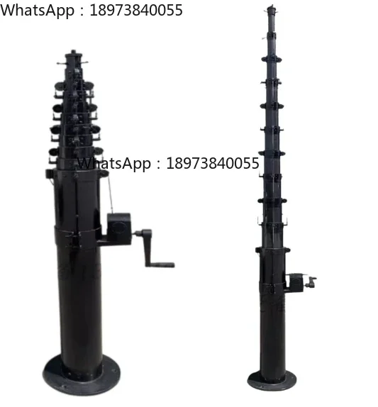 

3-15 м антенна из углеродного волокна, телескопический стержень, устанавливаемый на автомобиле, телескопическая мачта, штатив, телескопическая мачта для видеонаблюдения