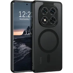 Case For Magsafe Magnetic Wireless Charge Hard Plastic Matte Camera Protection Back Cover for Xiaomi Redmi Note 14 Pro Plus 5G