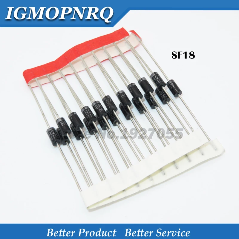 Rectificadores de barrera SF18 DIP Shottky, diodo rectificador, nuevo, 100 unidades