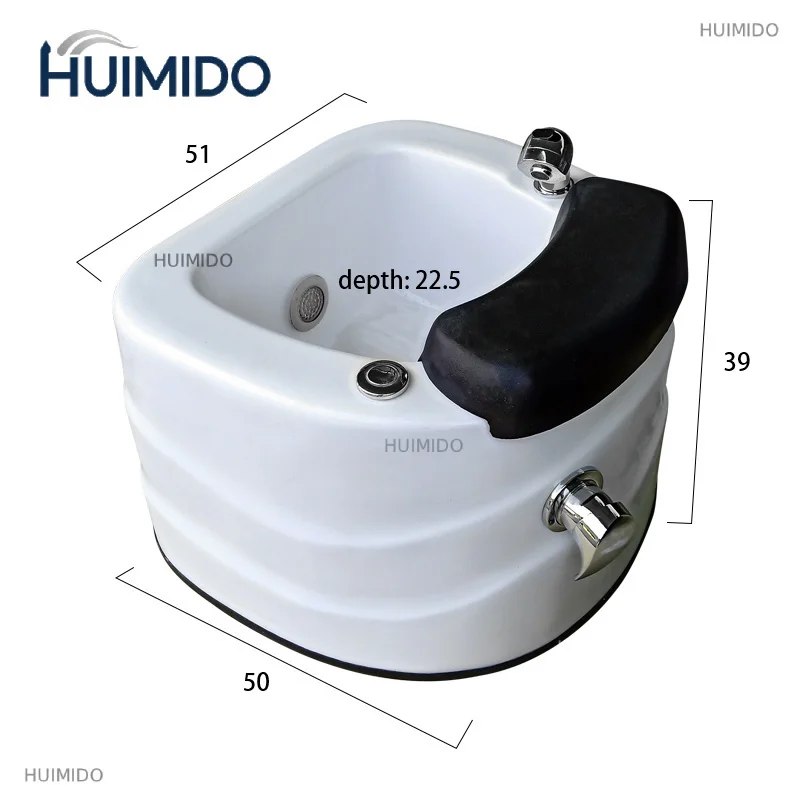 Wallybeauty Classic Portable Fiber Glass Pedicure Foot Spa Tub pedicure bowl  BASIN - view 3