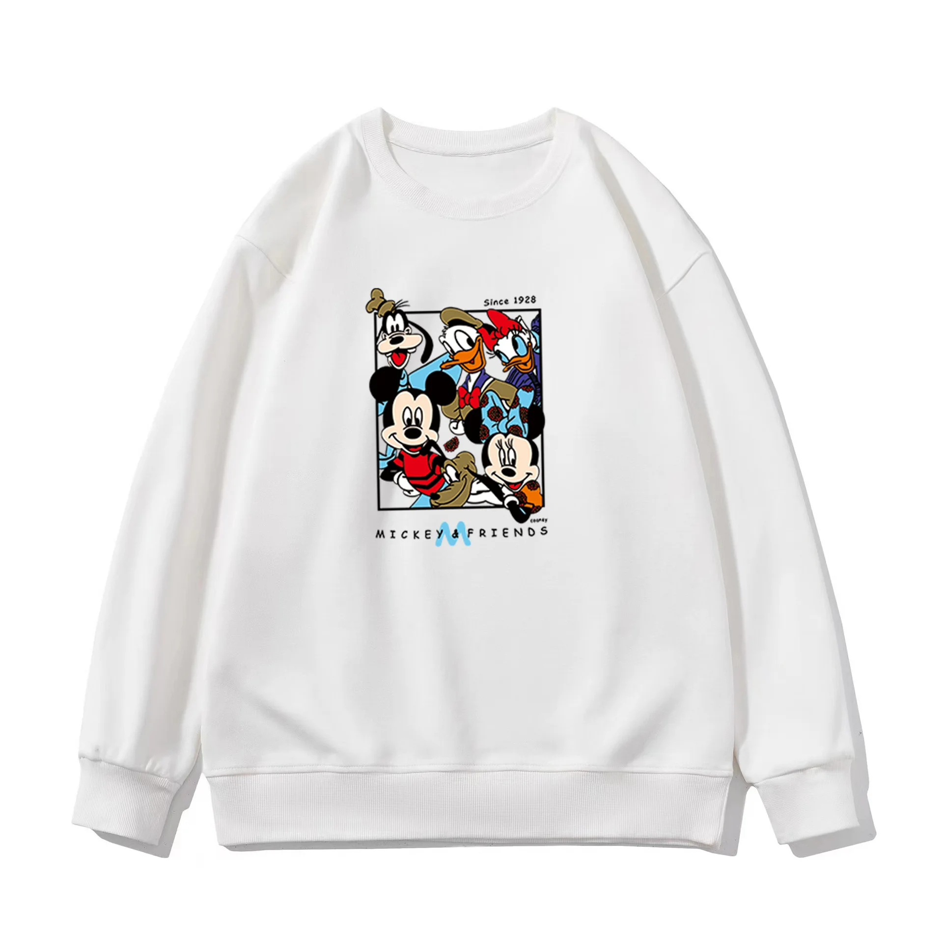 Disney Autumn and Winter New Mickey Cute Casual Hundred Head Sweater  Aesthetic Top