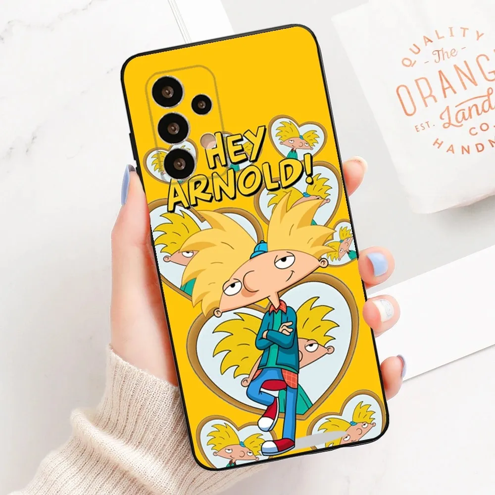 Cartoon Hey Arnold F-Fondos Phone Case For Samsung Galaxy A20,A21s,A22,A31,A32,A52,A53,A72,73,A80,A91Soft Black Cover