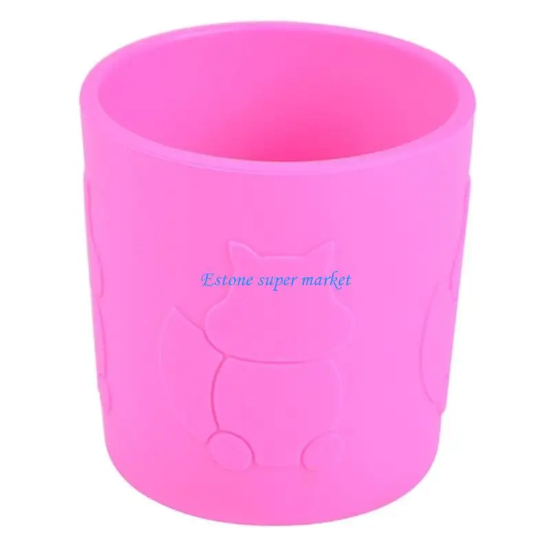 090B Portable Water Cup Milk Cup Toothbrush Cup Slicone Water Cup for Kids Toddlers