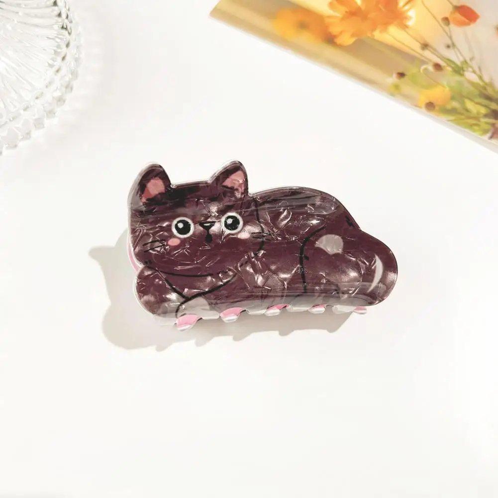 

Hair Organizer Clip Shaped Hair Claw Acrylic Hair Claw Cartoon Shape Clip with Strong Grip Spring Design for Anti-slip Easy