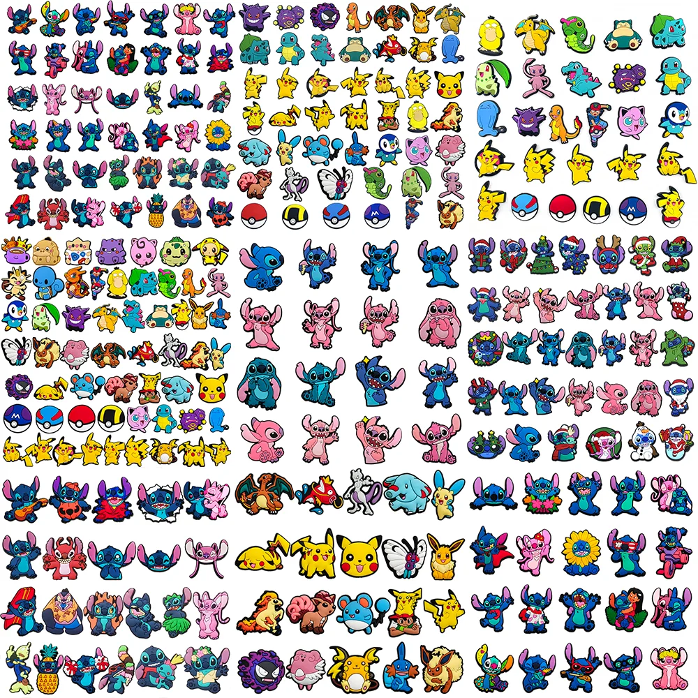 MINISO 16-57 قطعة غرزة الأحذية السحر اكسسوارات بولي كلوريد الفينيل بيكاتشو الأحذية الزينة معصمه مشبك الاطفال هدايا عيد الميلاد #1