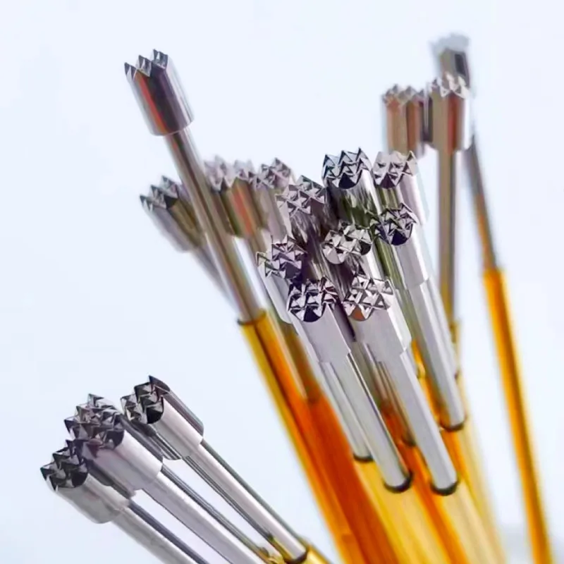 PL75シリーズ ニッケルメッキ真鍮製 スプリングテストプローブ テストピン ポゴピン 電気針 PCBテストツール PL75-B PL75-B1 33.35mm 1.02mm