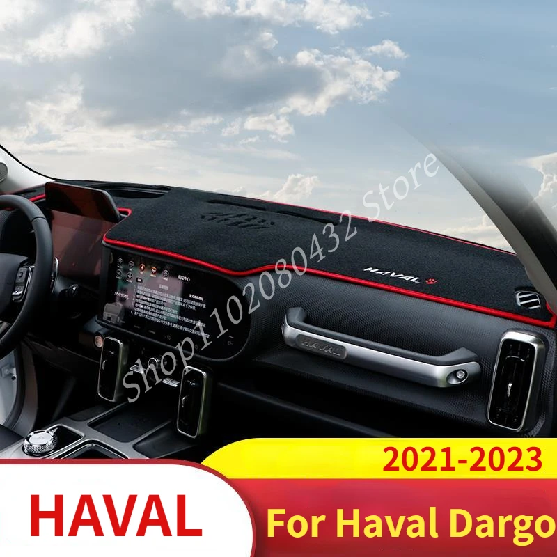 For Haval Dargo 2021-2023 Car Styling Dash Mat Dashmat Dashboard Cover Sun Shade Dash Board Cover Carpet Accessories