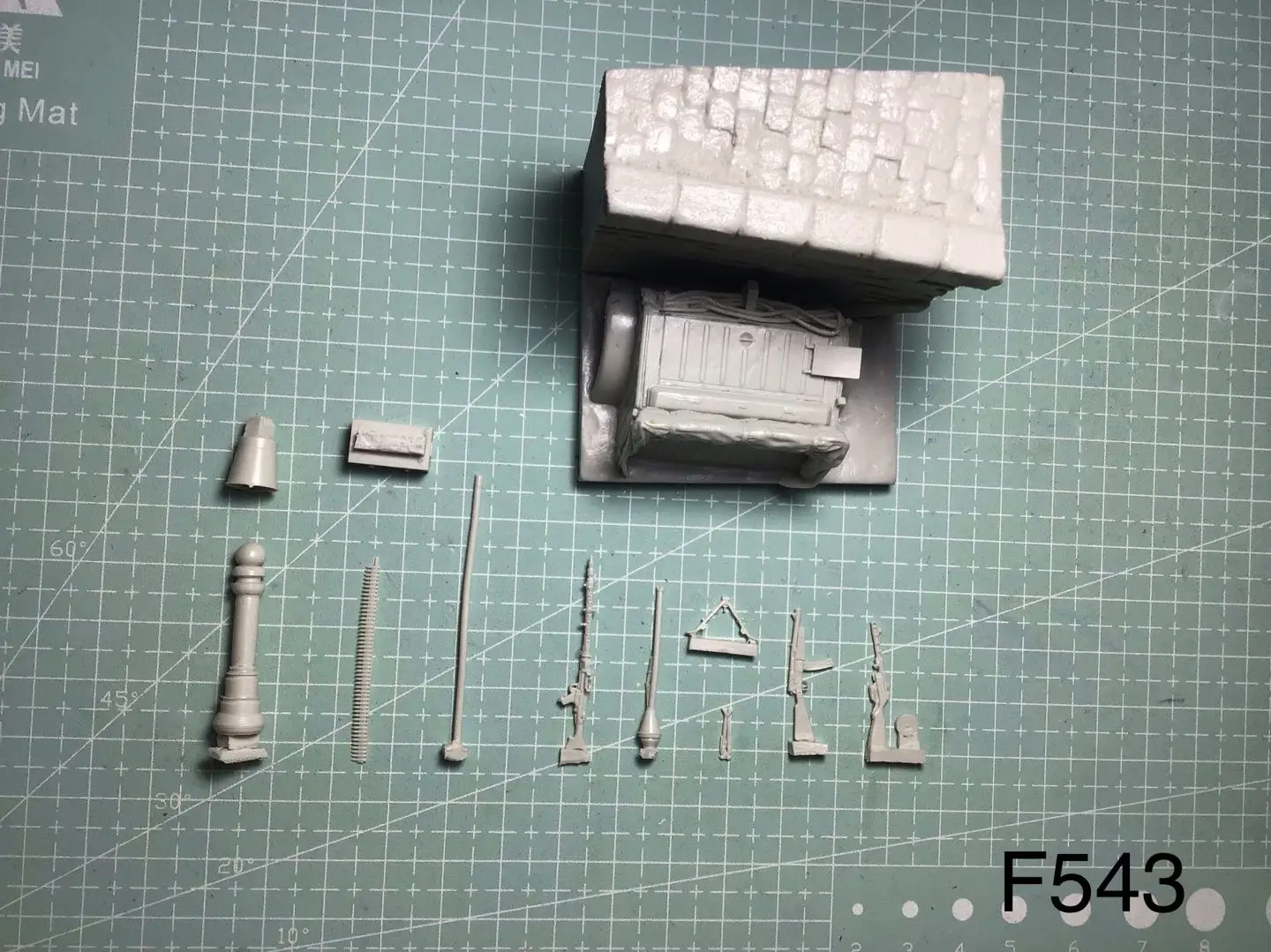 1/35 harsmodel figuur GK, ongemonteerde en ongeverfde kit