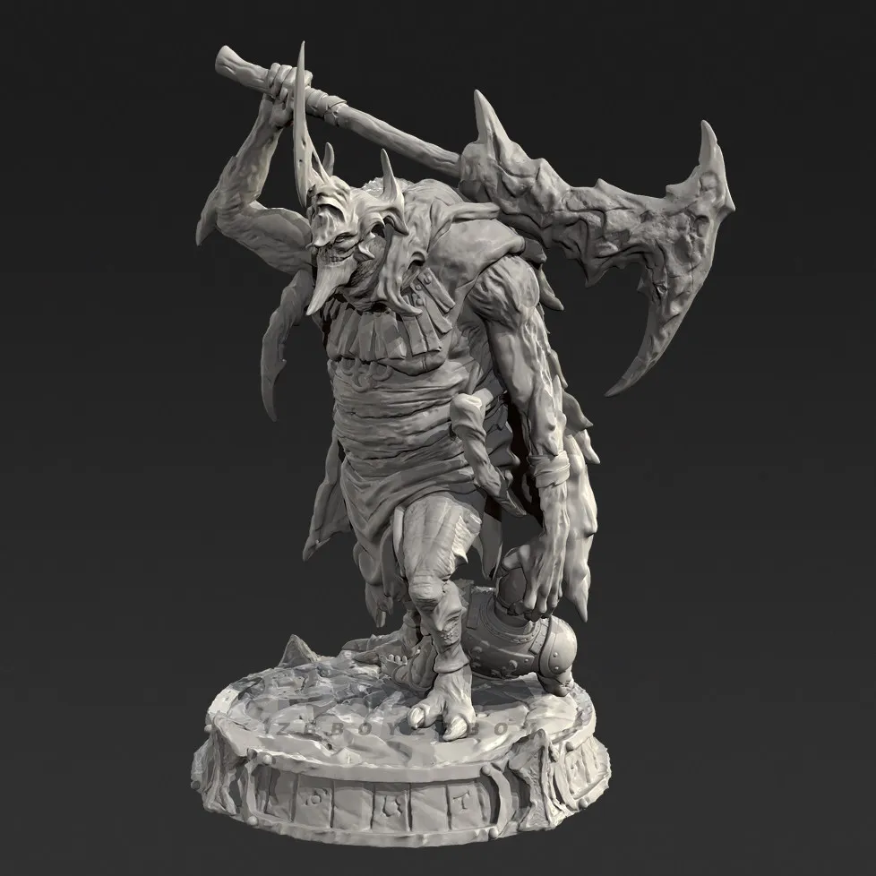 

The height of man 38mm 50mm 75mm Resin model kits colorless and self-assembled TD-7680/3D