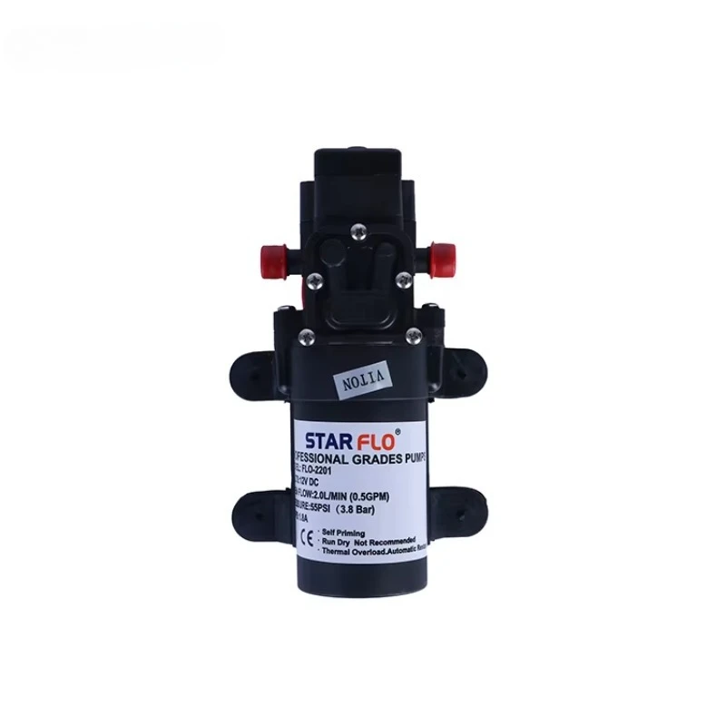 

STARFLO FLO-2201 12V DC 2.0LPM 55PSI Mini Chemical Liquid Pesticide Mist High Pressure Spray Water Pump for Industry Agriculture