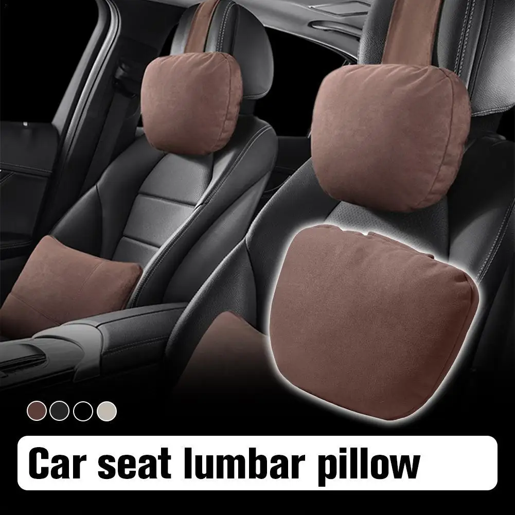 

Car Seat Lumbar Pillow Universal Adjustable Memory Cotton Car Headrest Neck Support Seat Relieve Fatigue Auto Interior Accessory