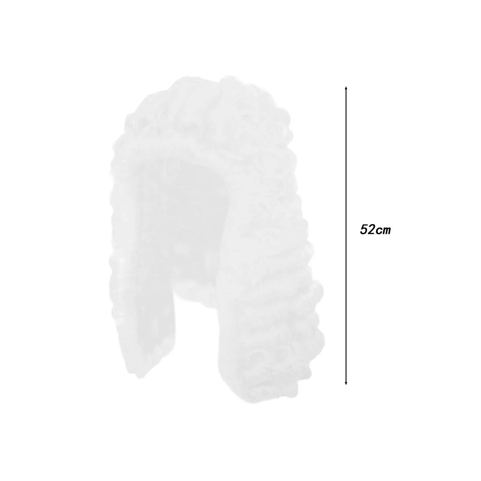 Koloniale Perücke, Herrenkostüm, lange Wellenperücke, weich, Erwachsenenperücke, Cosplay-Perücke für Hochzeiten, täglicher Gebrauch, Partyzubehör