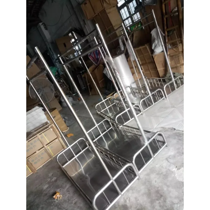 Multifunctional cart Stainless steel trailer, hotel laundry, work car, crew movable with wheels to deliver clothes frame