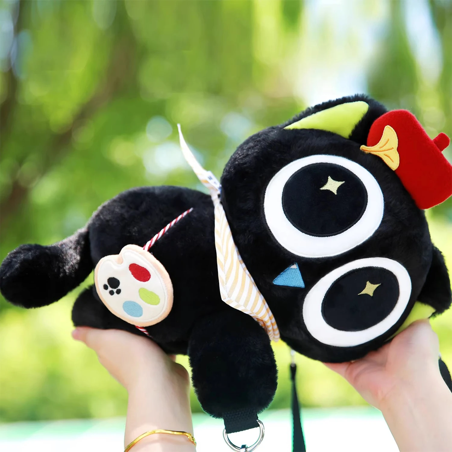 لوه شياو هيي حقيبة ظهر قطيفة حقيبة كروس لعبة قطيفة حقيبة ظهر واحدة على ظهره أنيمي فيلم البضائع مروحة ألعاب من نسيج مخملي لعبة إبداعية #4