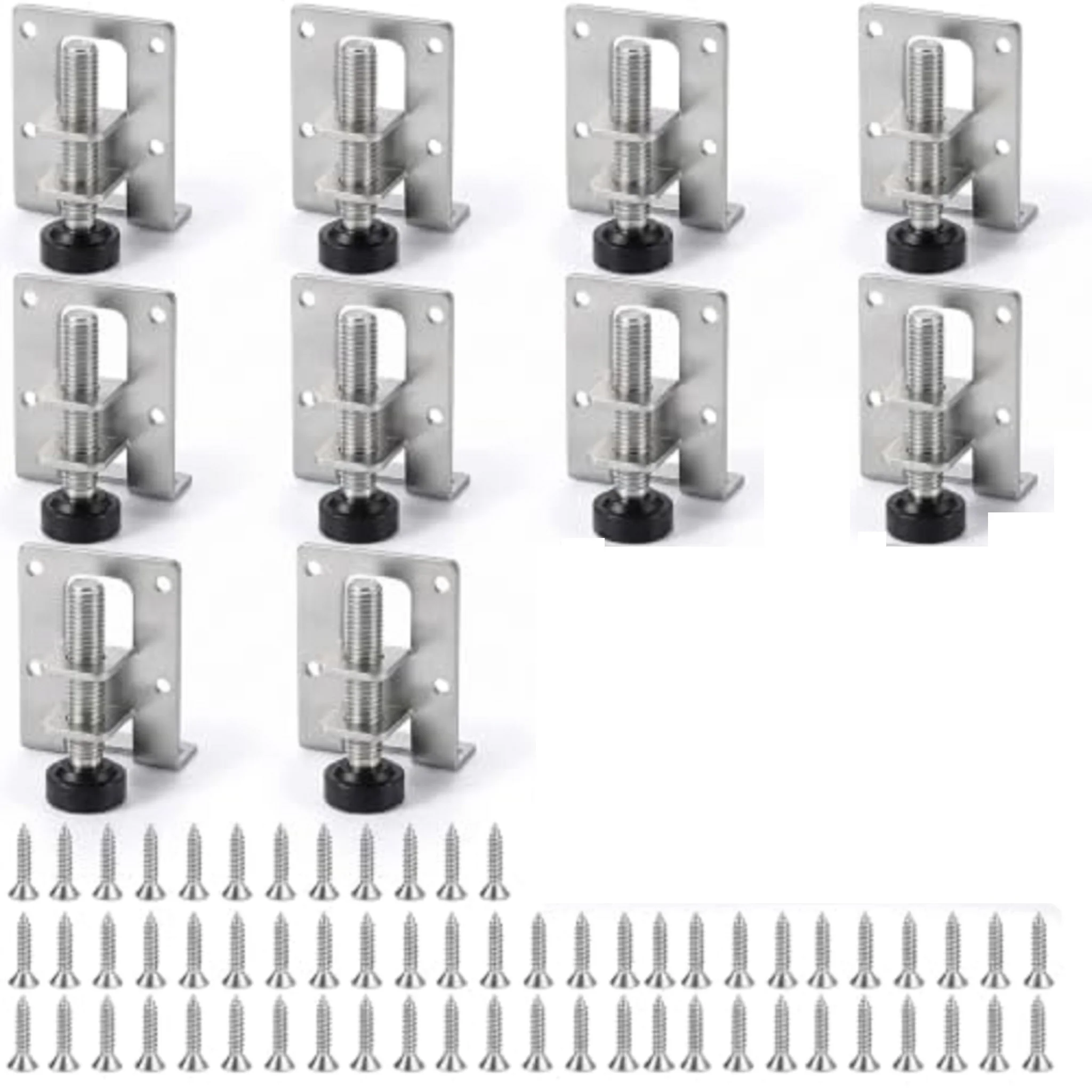 Table for glide Feet Adjustable Leveling Feet For Uneven Floor Correction Tool Free Installation Rotary Screw Mechanism