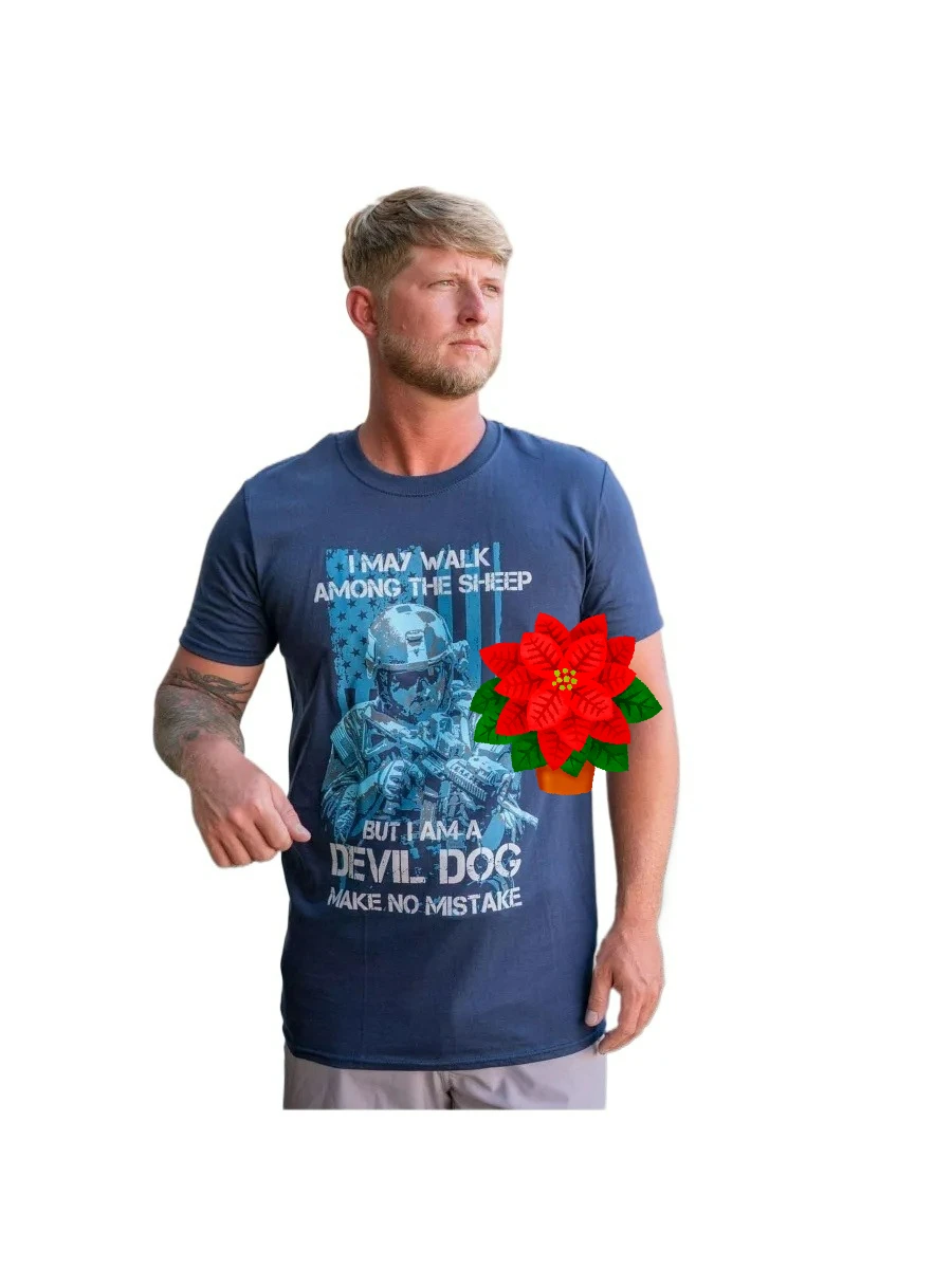 Devil Dog Make No Mistake - US Marine Corps T-Shirt 100% Cotton O-Neck Short Sleeve Casual Mens T-shirt Size S-3XL