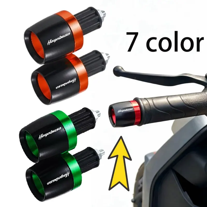 

1 Pair FOR SUZUKI HAYABUSA GSXR1300 GSX1300R 7/8" Motorcycle Universal Handlebar Grips Handle Bar Cap Ends Plug Slider