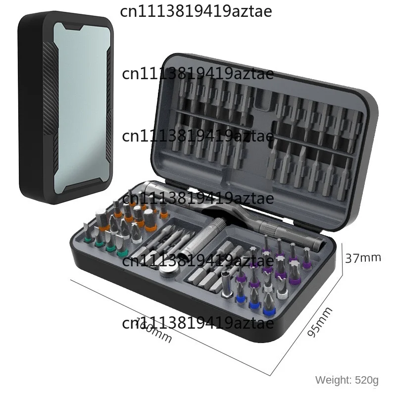 24-Piece Magnetic S2 Steel Screwdriver Set Plastic Handle 50mm OEM DIY Ratchet Mini Removable Precision Tool Kit for Variety