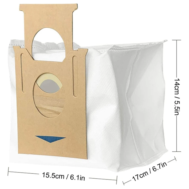【Must-Haves】4 Pack Vacuum Dust Bags For Ecovacs DEEBOT OZMO T8 AIVI T8 Max T8 Series T9 Series N8 Pro Plus N8 Pro Robot Vacuum P