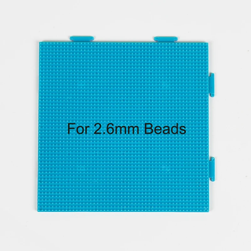 Yant Jouet 2,6 mm Hama-Perlen, buntes Stecktafel, Weiß, Schwarz, Rosa, Grün, Blau, Vorlagenbrett, kreisförmig, quadratisch, DIY-Figurenmaterial – Detail 5