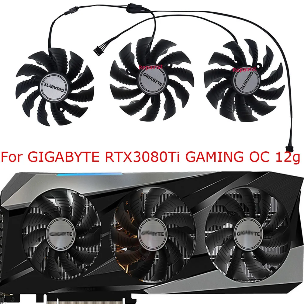 3 pz/set, 87MM T129215SU 82MM T128015SU, ventola della scheda grafica, per GIGABYTE RTX 3090 3070Ti 3080 3080Ti GAMING OC, raffreddamento delle