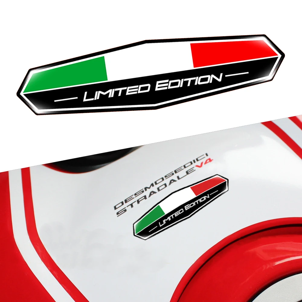 Italy Flag 3D Gel Stickers Reflective Italian Tricolor Racing Decals for Car Motorbike Scooter Fender Body Modification Stickers