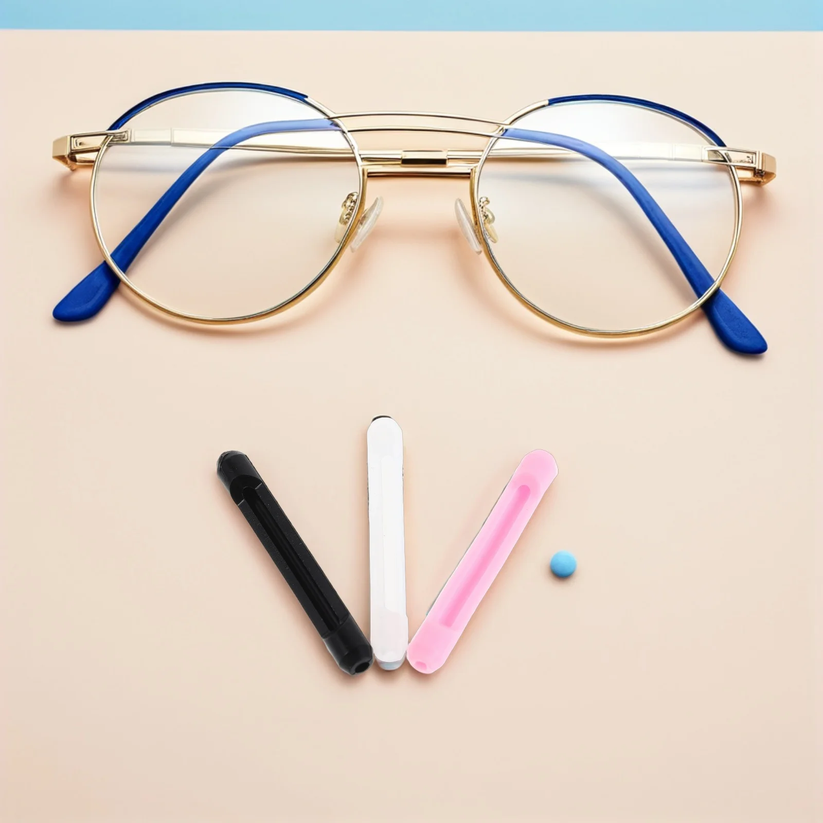 

Silicone Eyeglass Ear Grips Soft Anti-Slip Temple Tips Sleeve Retainer For Glasses Replacement Ends Holders