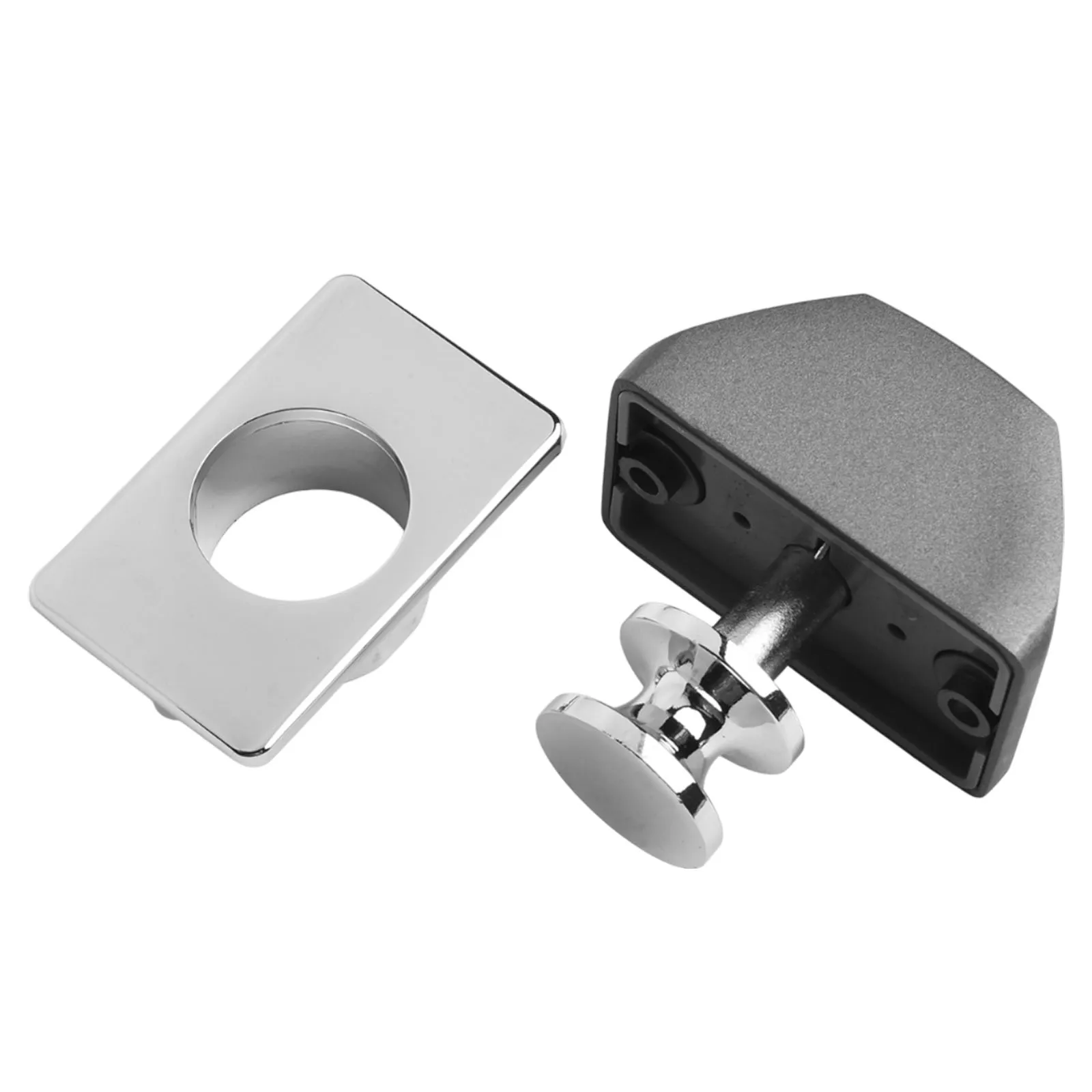 

Кнопочный замок-защелка квадратной формы из цинкового сплава, 1 шт., хром/никель, без ключа, высокое качество, для лодок, для караванов