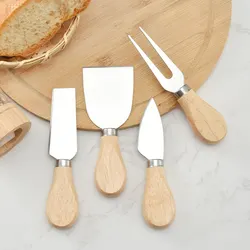 Four Piece Cheese Knife Box Stainless Steel Cheese Cheese Knife Set Cheese Knife