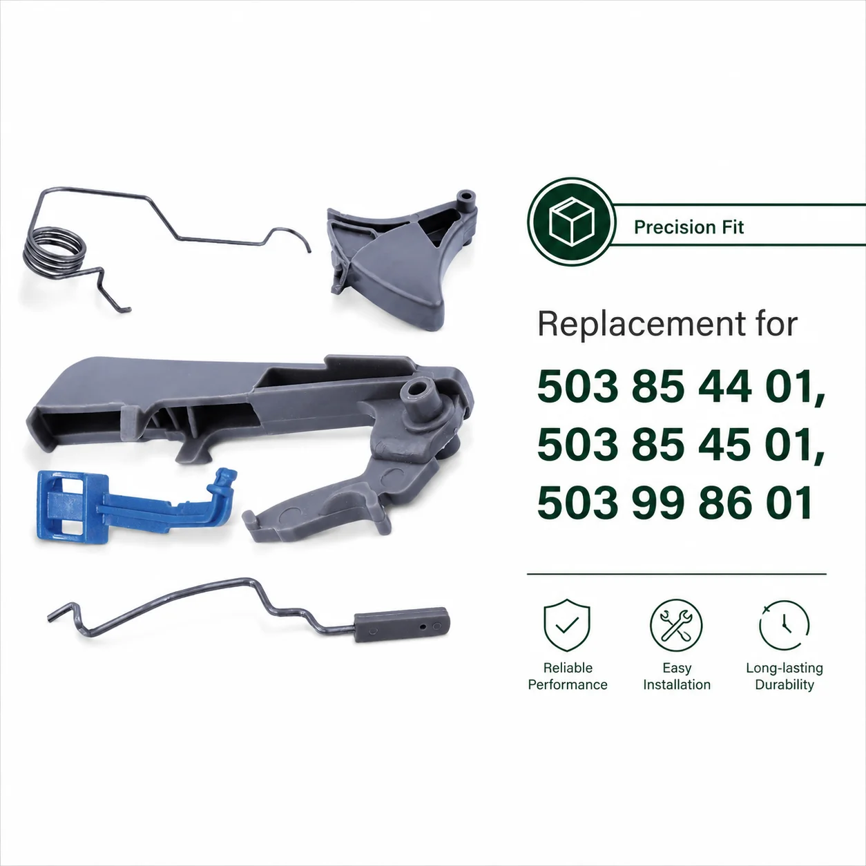 Throttle Trigger Rod Spring Kit, For Husqvarna 350 353 346 340 345 Chainsaw, 503 85 44 01 503 85 45 01 503 99 86 01, Saw Parts