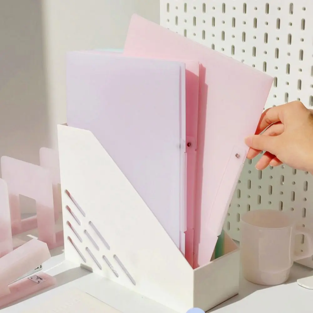 Multifunction Rotating A4 Clipboard File Folder Side Open Plastic Contract Clamp Candy Color Loose Leaf File Binder School