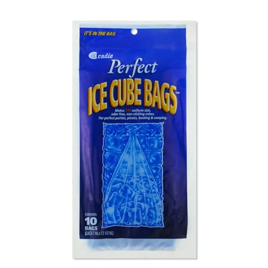 Ice Cube Bags 10 Pk…