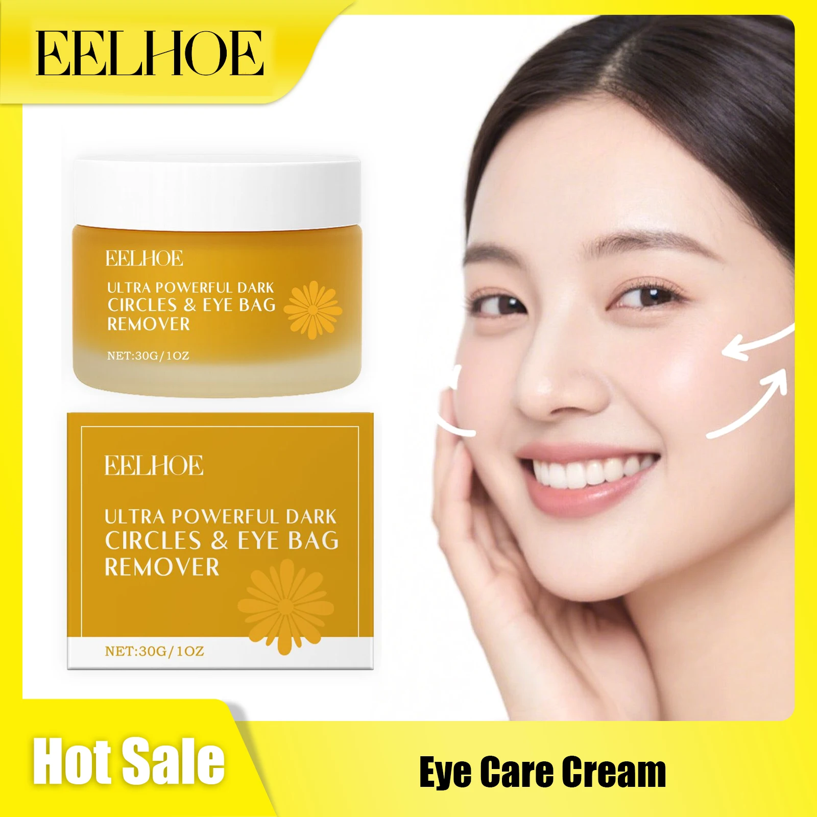 

EELHOE Eye Nourish Cream Improve Sagging Reduce Fine Lines Remove Dark Circles Firm Skin Massage Moisturizing Eye Soothing Cream
