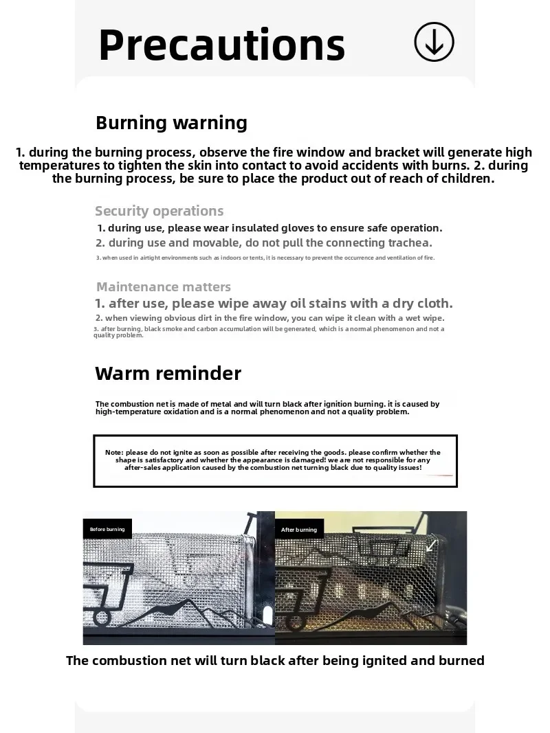 LUING BOX Camping Outdoor Retro Herd Heizung Herd Tee Kochen Split Herd Wandern Leichte Tragbare Überleben Herd Edelstahl – Detail 1