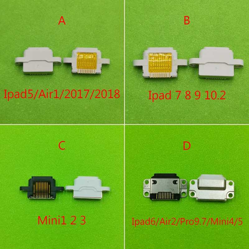 5-10Pcs Usb Charging Doct Port Connector For IPad 5 6 7 8 9 10.2 Air Pro 9.7 Mini 1 2 3 4 5 A2197 A2270 A2602 A2133 Charger Plug
